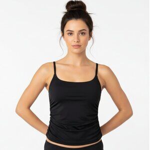 La Blanca Black Padded Cup Underwire Tankini Swim Bathing Suit Top 10